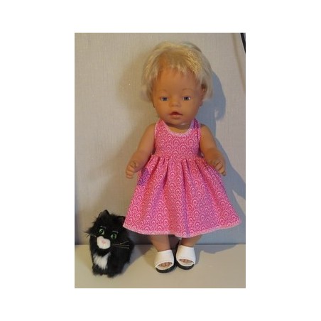 tricotjurk setje hard roze baby born 43cm