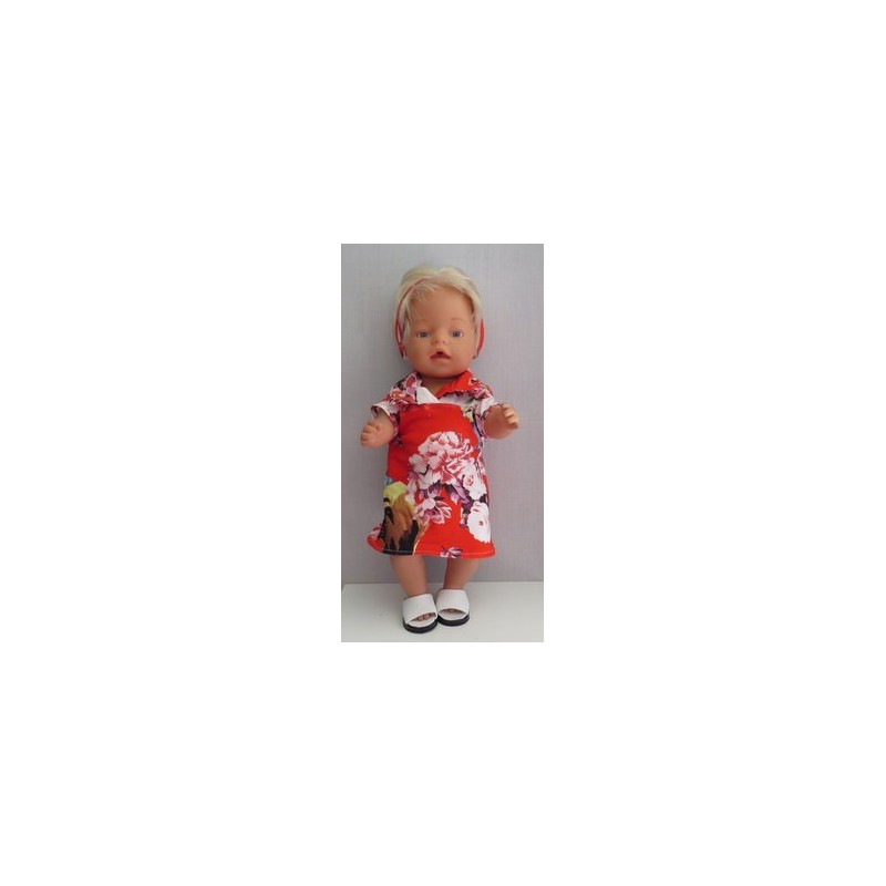 polojurk rood vogel baby born 43cm