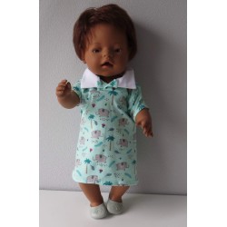 polojurk mint olifanten baby born 43cm