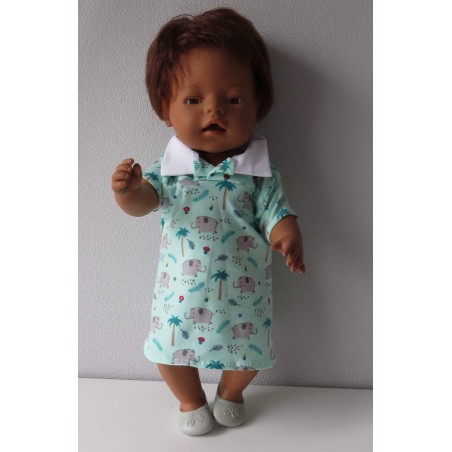 polojurk mint olifanten baby born 43cm