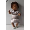 polojurk bruin streep baby born 43cm