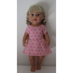 sportievejurk roze baby born 43cm