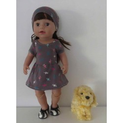 sportievejurk ballet baby born 43cm