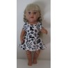 sportievejurk zwart konijnen baby born 43cm