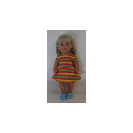 sportievejurk gestreept baby born 43cm
