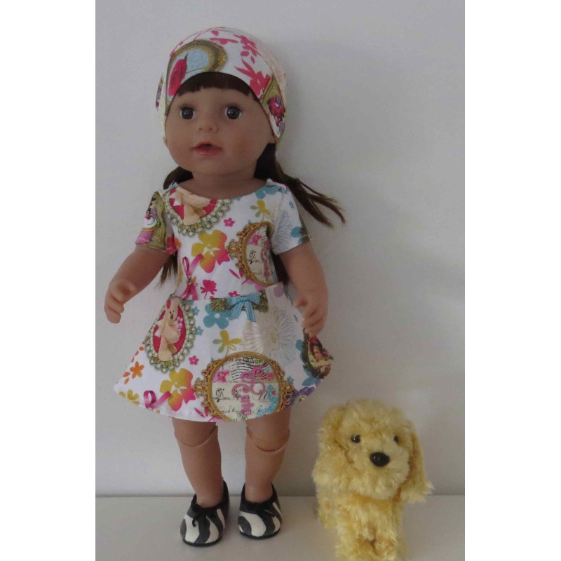 sportievejurk beren baby born 43cm