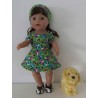 sportievejurk panda baby born 43cm
