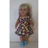 sportievejurk gekleurd baby born 43cm