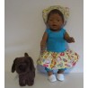 trendyjurk setje geel baby born 43cm