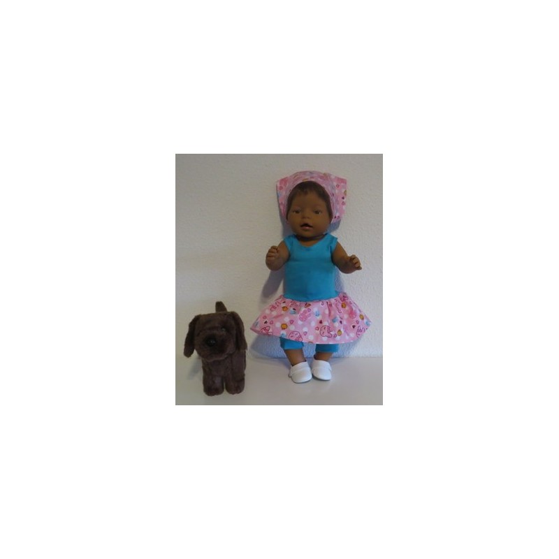 trendyjurk setjeroze konijnen baby born 43cm