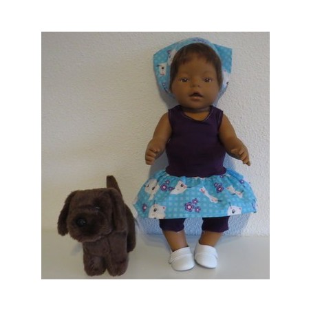 trendyjurk setje mint kat  baby born 43cm