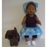 trendyjurk setje mint kat  baby born 43cm