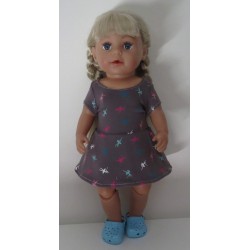 sportievejurk ballet baby born 43cm