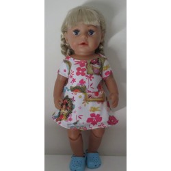 sportievejurk beren baby born 43cm
