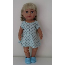 sportievejurk mint met zwart baby born 43cm