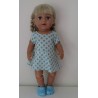 sportievejurk mint met zwart baby born 43cm
