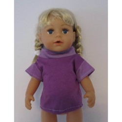 shirtje lila gevlamd nr 2 baby born 43cm