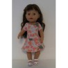 sportievejurk gebloemd baby born 43cm