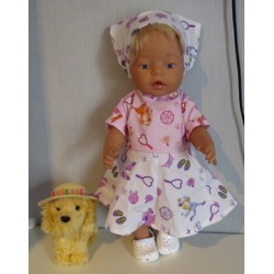 bloemjurk prinsessen baby born 43cm