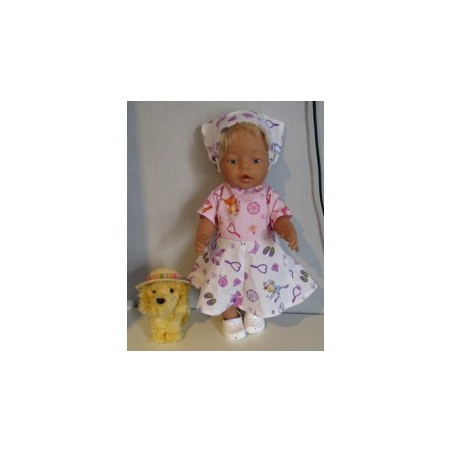 bloemjurk prinsessen baby born 43cm