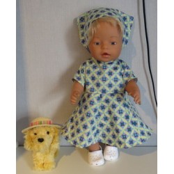 bloemjurk retro baby born 43cm