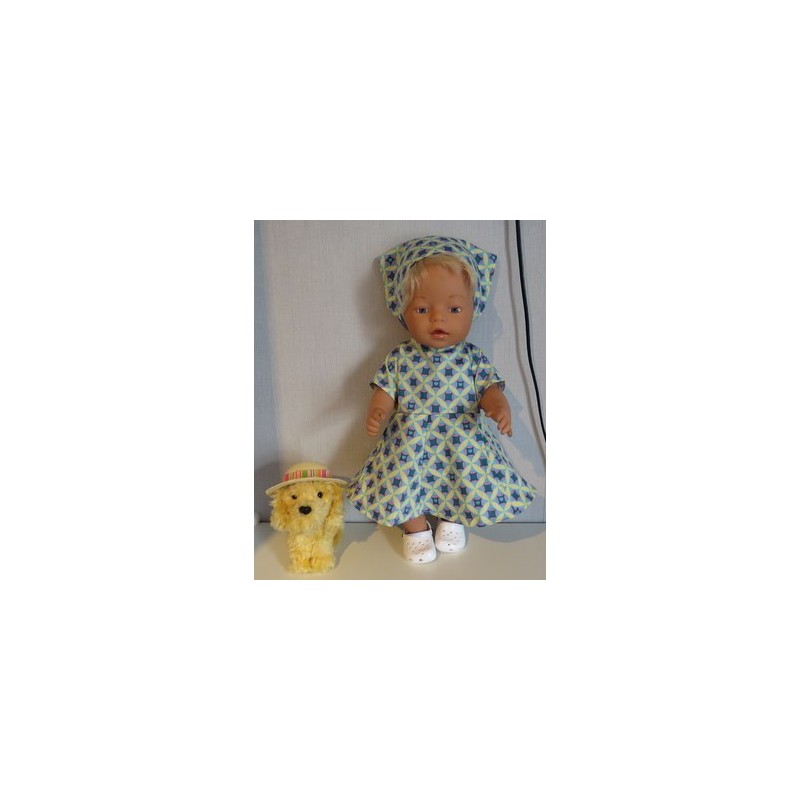 bloemjurk retro baby born 43cm