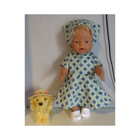 bloemjurk retro baby born 43cm