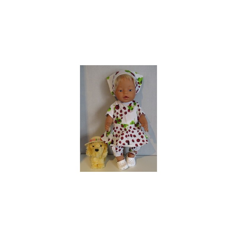 bloemjurk setje lieveheerstbeestjes baby born 43cm