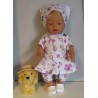 bloemjurk setje prinsessen lila baby born 43cm