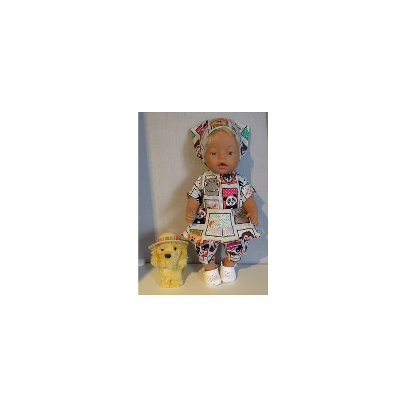 bloemjurk setje dieren baby born 43cm