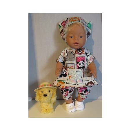 bloemjurk setje dieren baby born 43cm