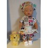 bloemjurk setje dieren baby born 43cm