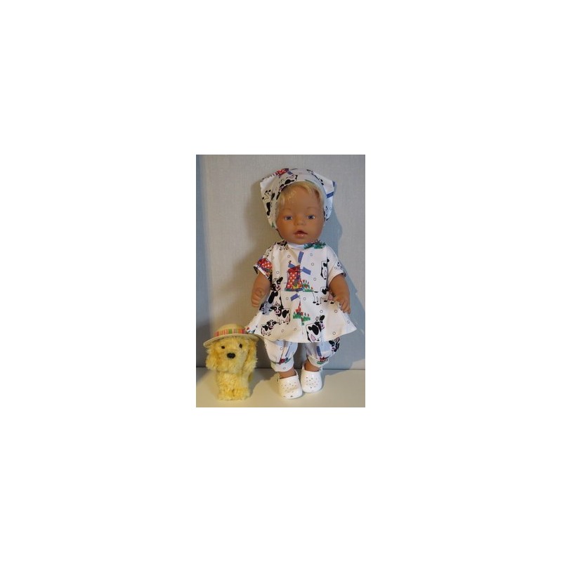 bloemjurk koeien baby born 43cm