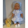 bloemjurk setje blauw sterren baby born 43cm