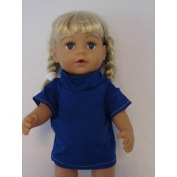 shirtje blauw nr 4 baby born 43cm
