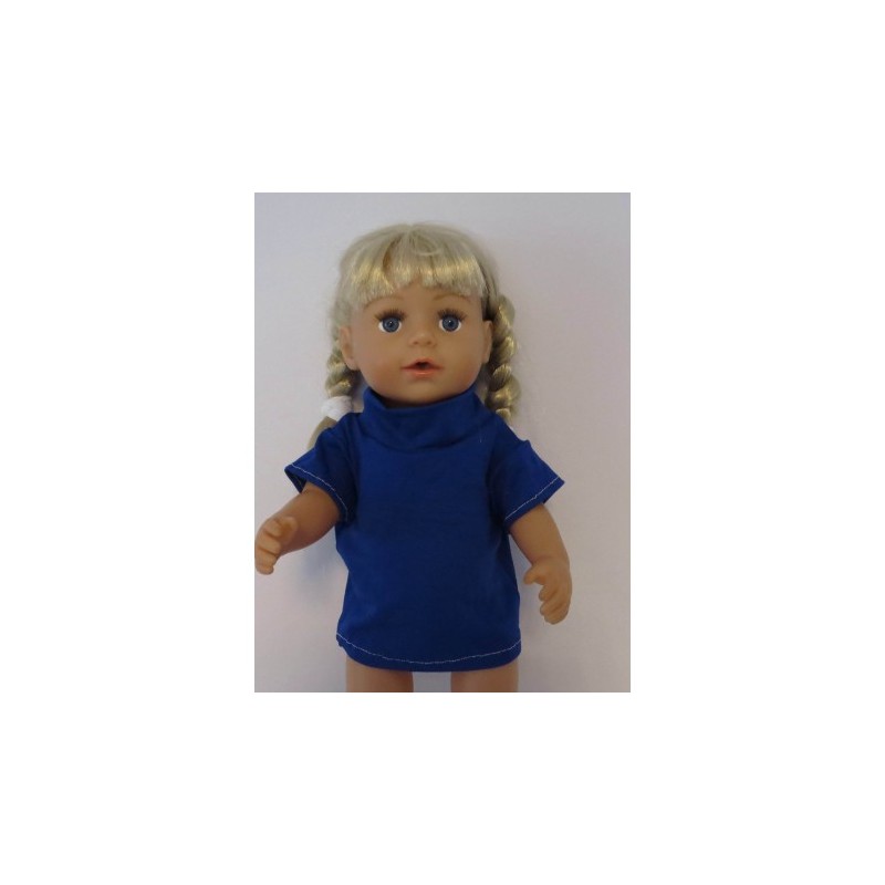 shirtje blauw nr 4 baby born 43cm