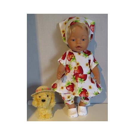 bloemjurk bsetje aardbeien aby born 43cm