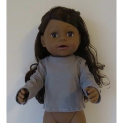 shirtje grijs baby born 43cm