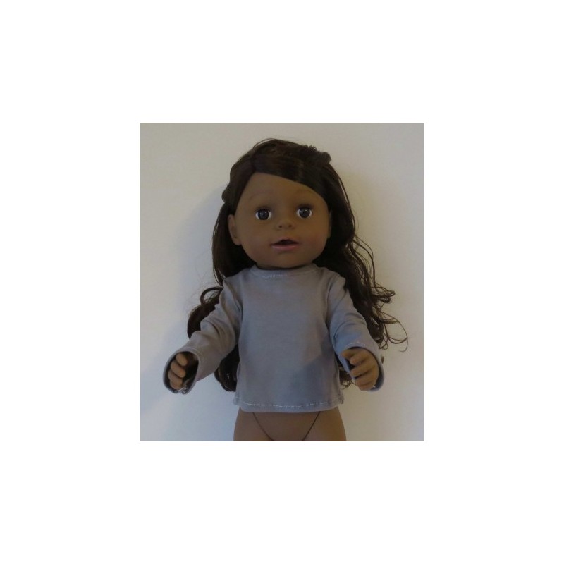 shirtje grijs baby born 43cm