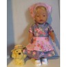 bloemjurk roosjes baby born 43cm