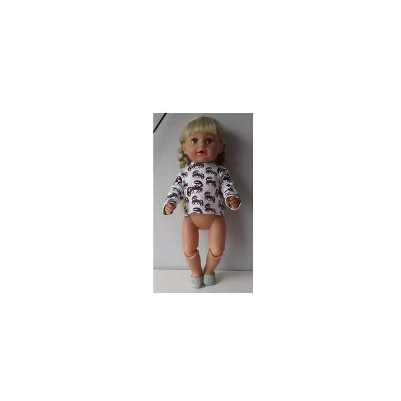 shirtje krabben baby born 43cm