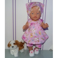overgooier setje roze vlinders baby born 43cm