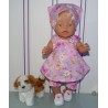 overgooier setje roze vlinders baby born 43cm