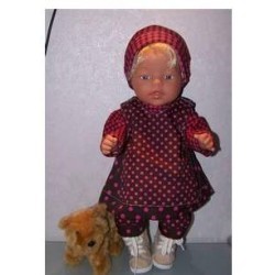 overgooier setje bruin stippen baby born 43cm