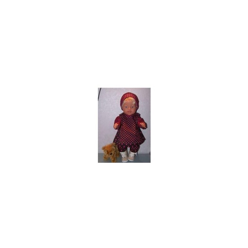 overgooier setje bruin stippen baby born 43cm