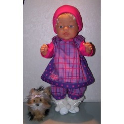 overgooier setje lila paars baby born 43cm