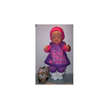 overgooier setje lila paars baby born 43cm