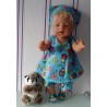 overgooier setje blauw matroeska baby born 43cm