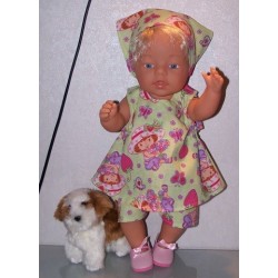 overgooier setje strawberry shortcake groen baby born 43cm