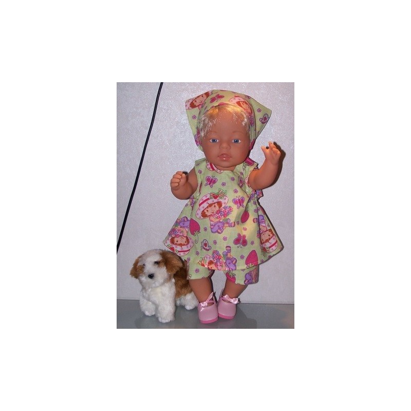 overgooier setje strawberry shortcake groen baby born 43cm